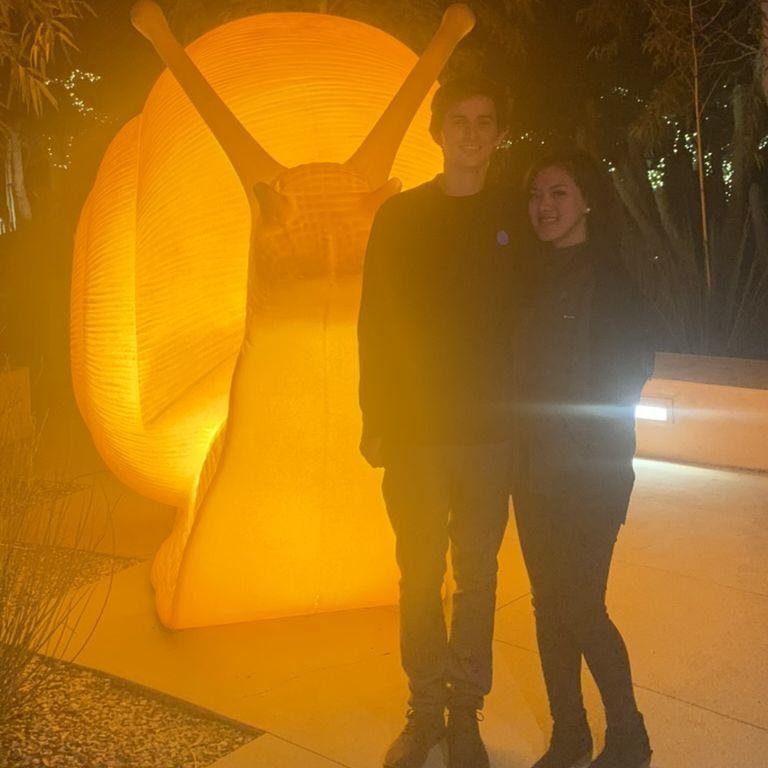 Our first date at the Botanical Gardens before COVID took over