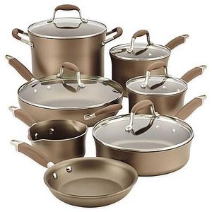 Anolon® Advanced Umber Nonstick Hard Anodized 12-Piece Cookware Set