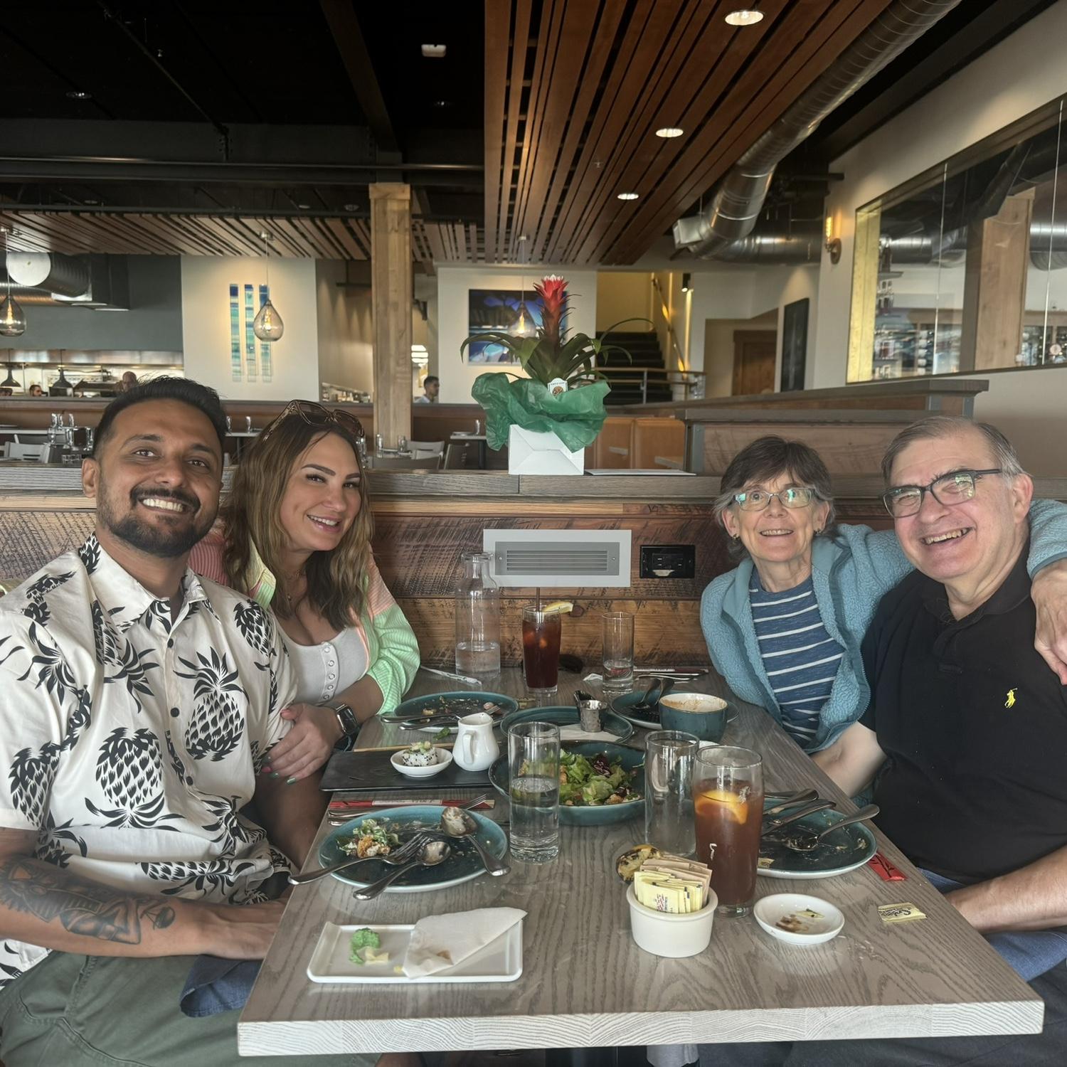 Parents’ anniversary brunch