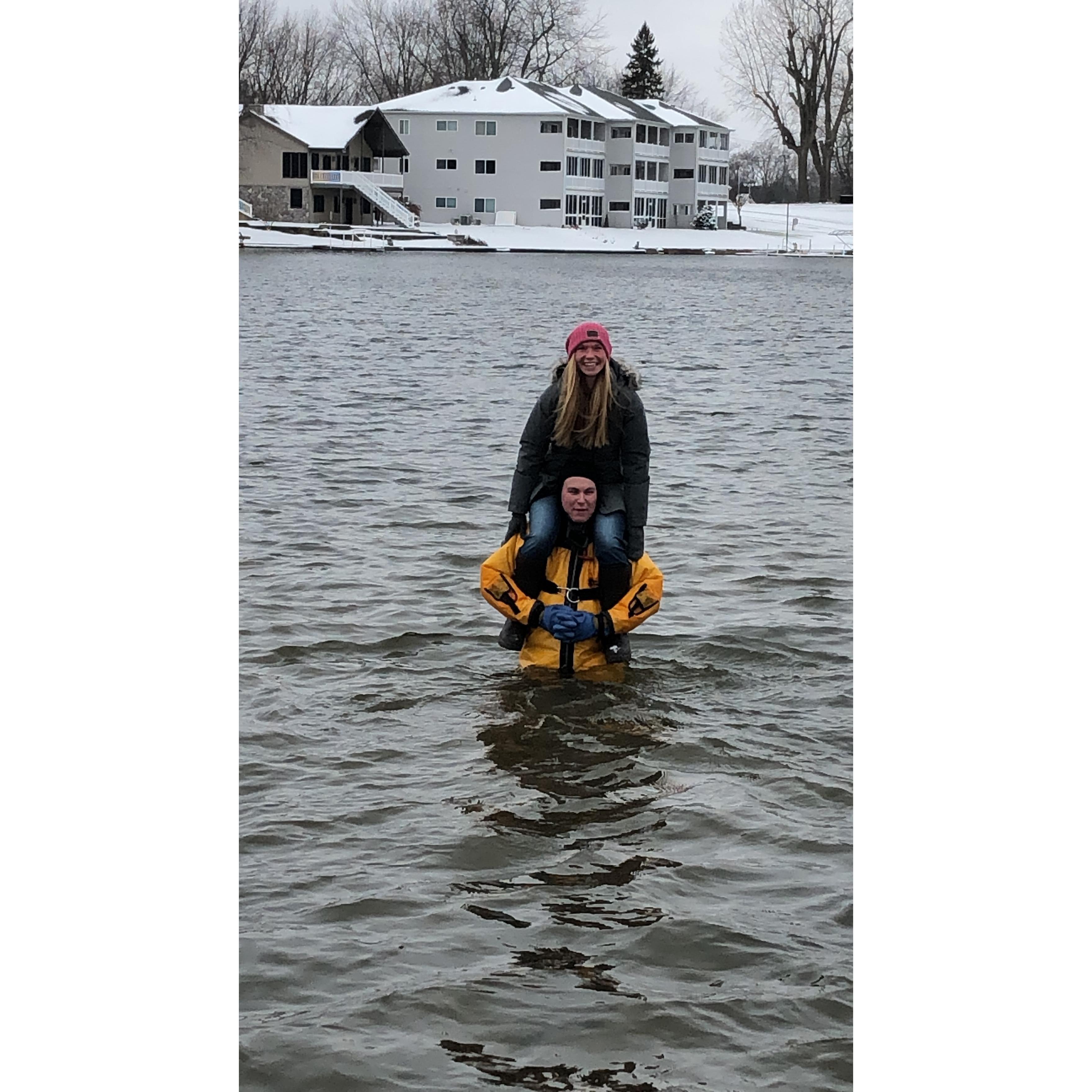 Hamilton Lake polar plunge