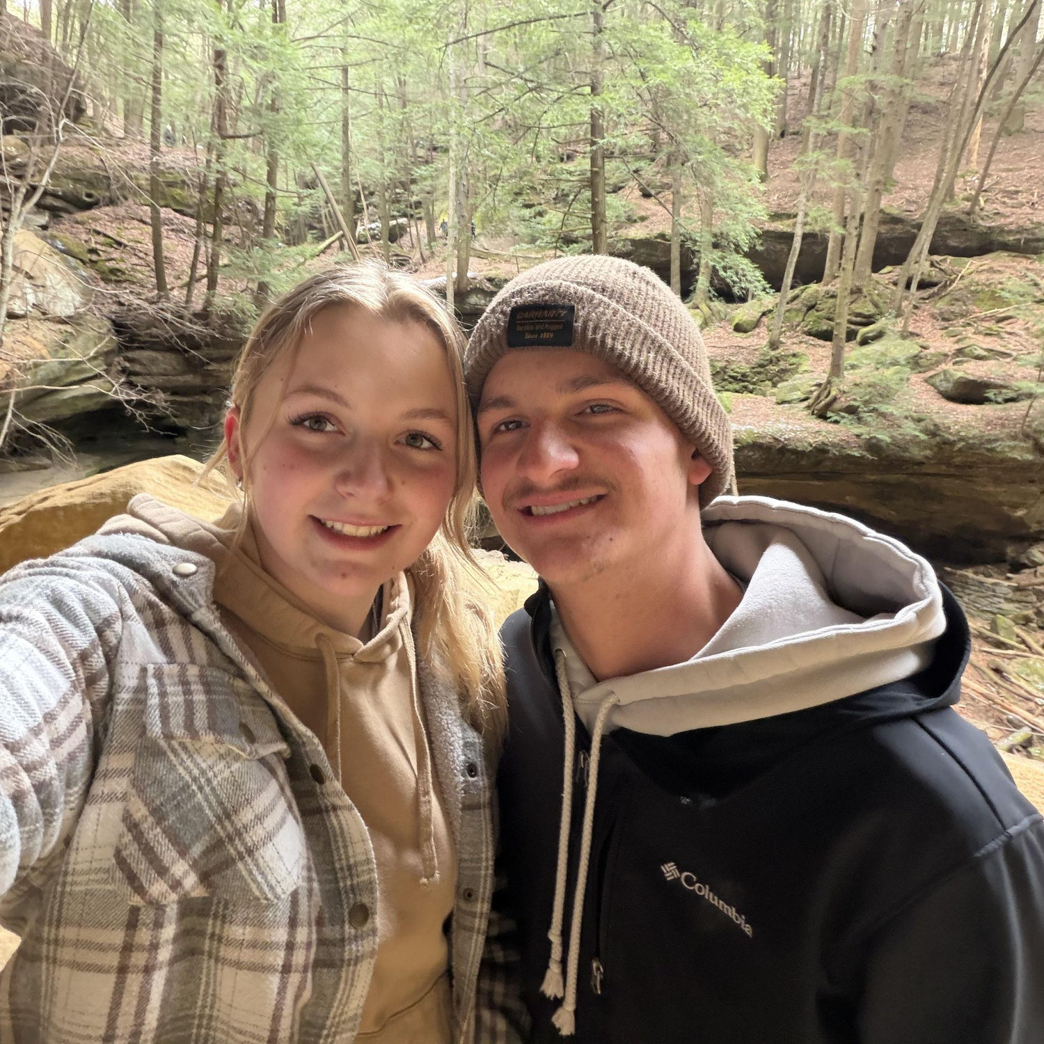 Hiking day after engagement