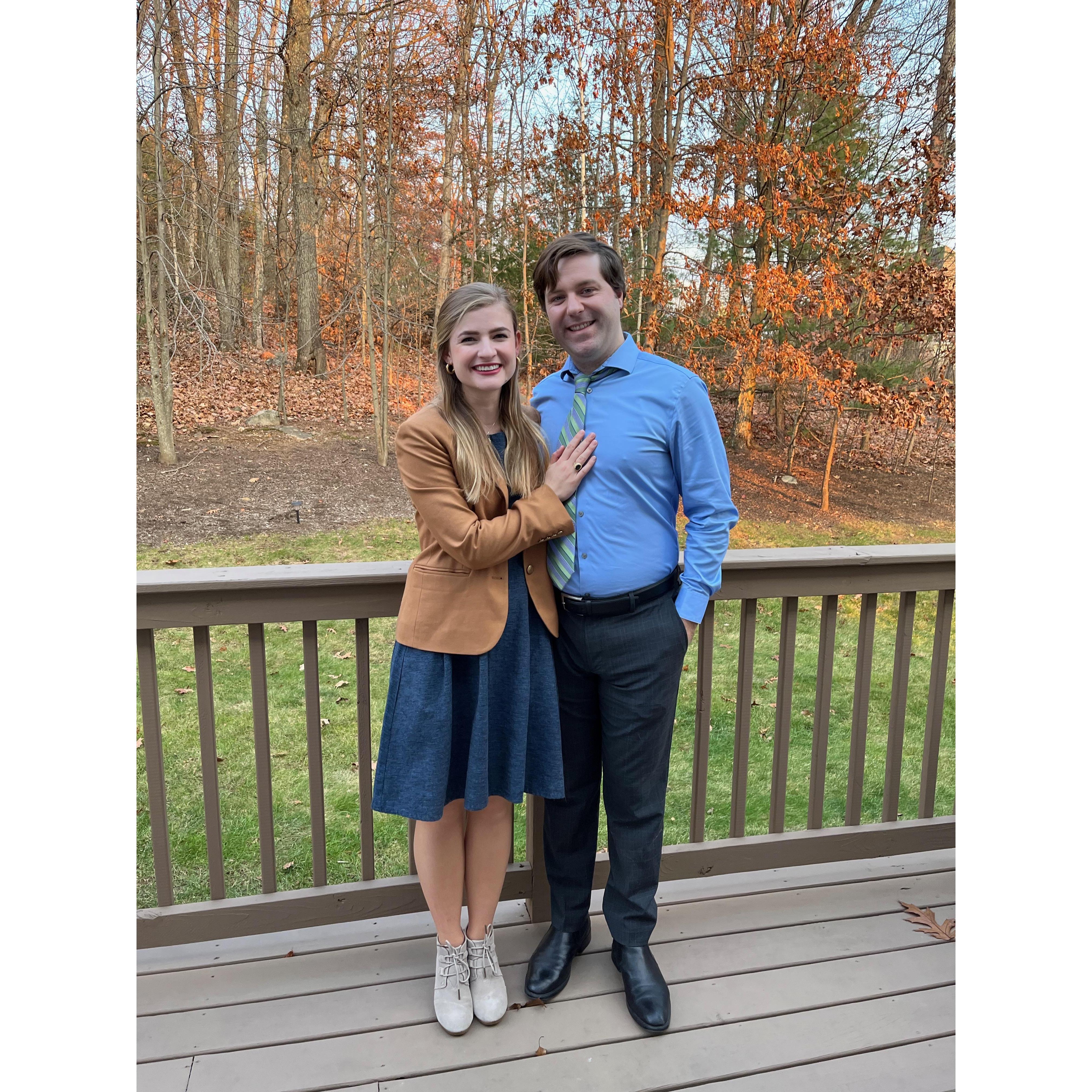 Eason's first time spending Thanksgiving with Dan's family; in Connecticut! November 2021