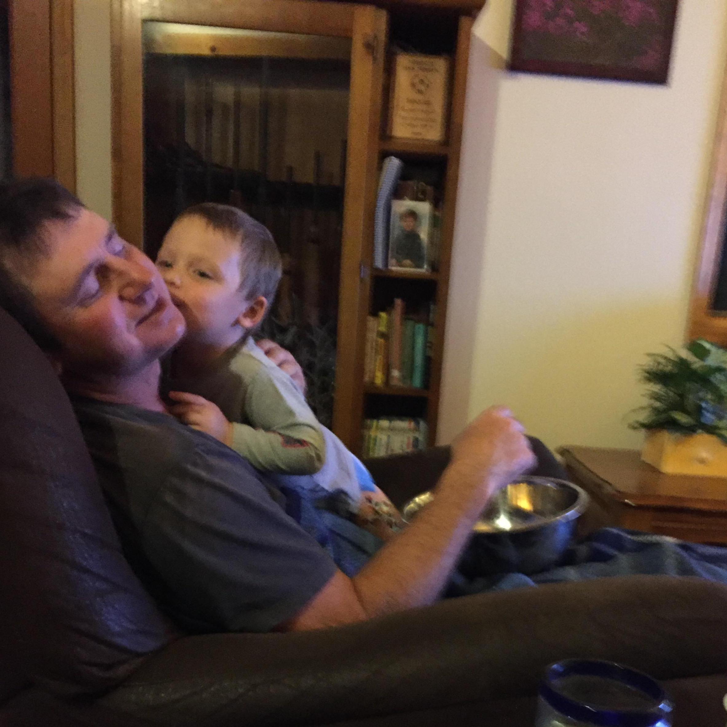 Kisses for Grandpa George