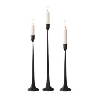 Iron Taper Candle Holder - Set 3