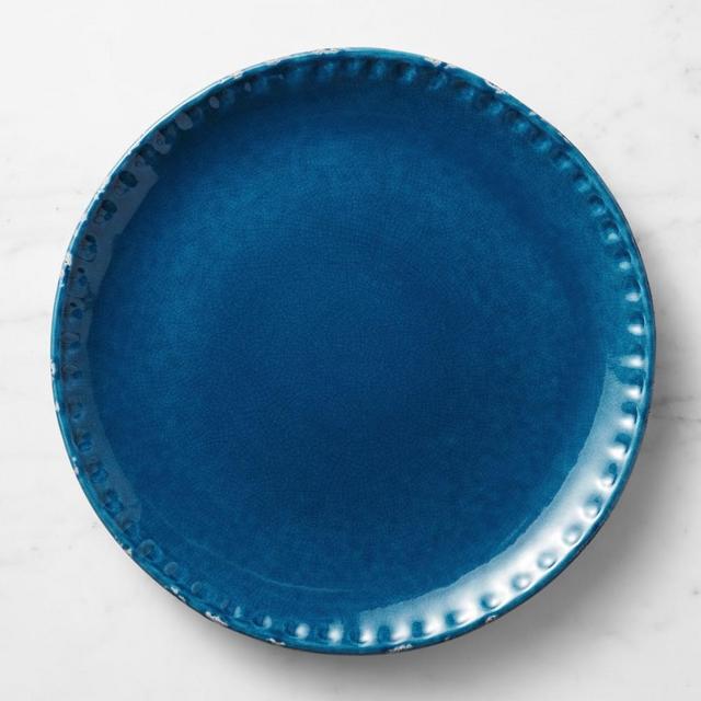 Rustic Ceramic Serving Platter, Blue