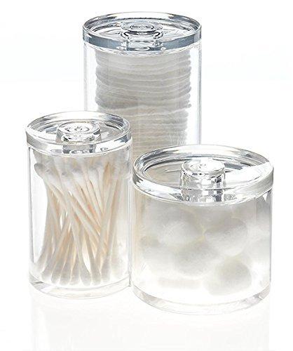 KOVE PuTwo Beauty PuTwo Acrylic Triple Round Make up Container