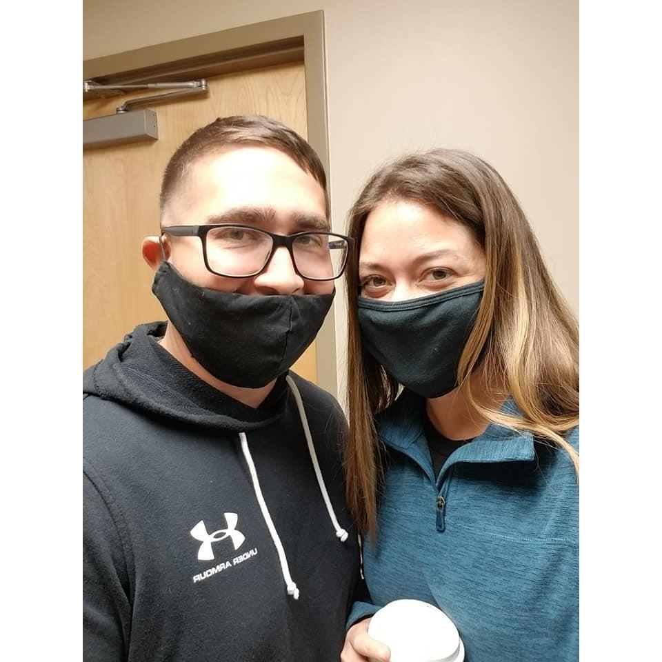 Before Kelly went back for laser eye surgery