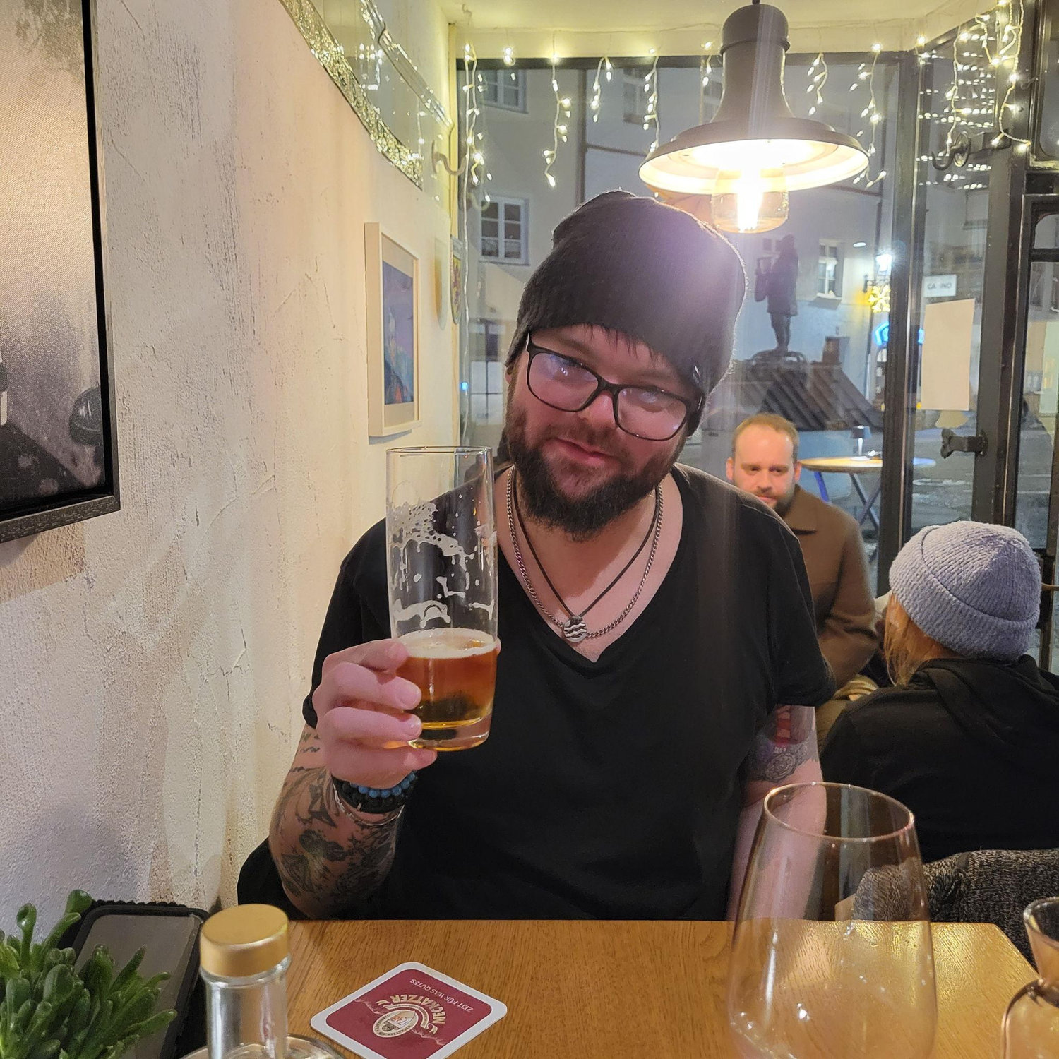 Daniel before we got engaged in a small cafe in Fussen, Germany