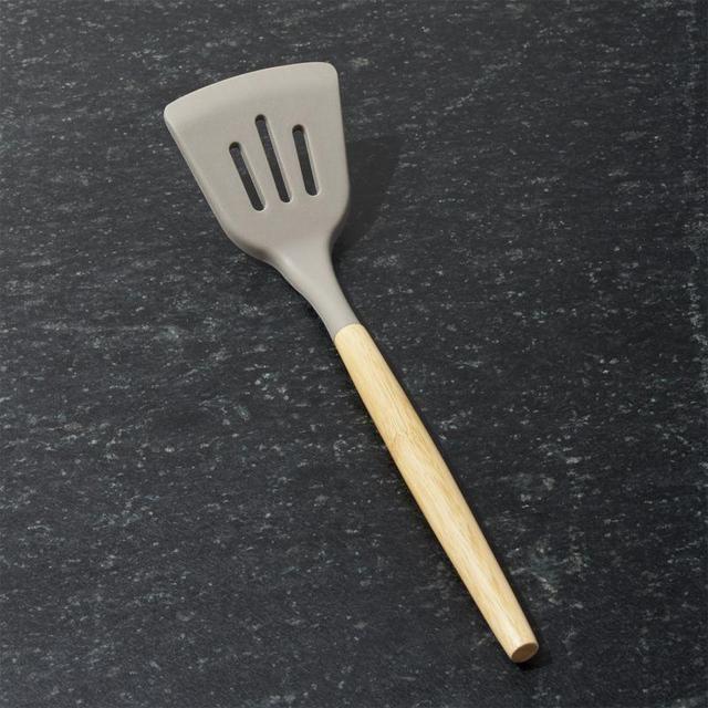 Silicone Turner with Bamboo Handle