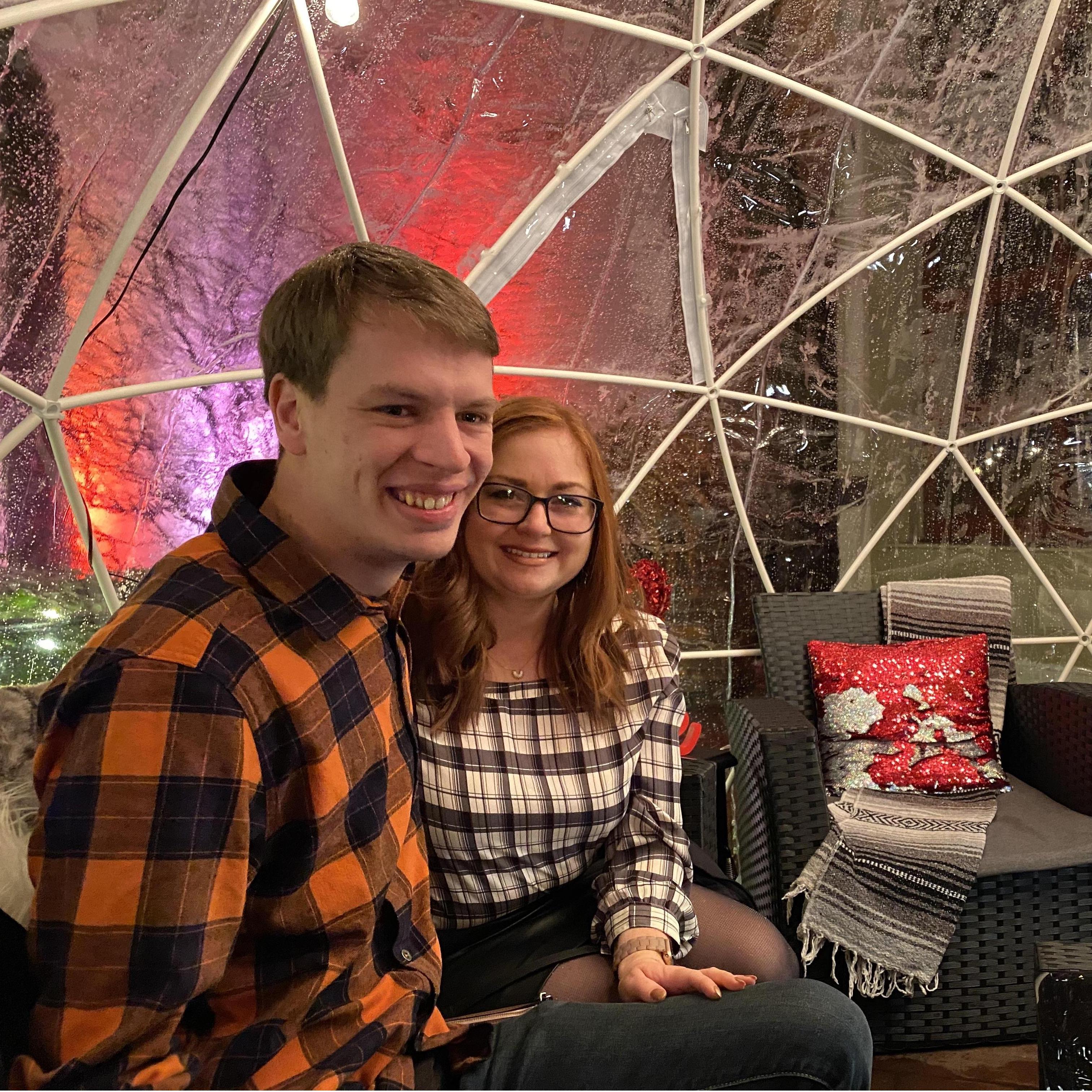 Matt's Birthday Dinner in an Igloo!