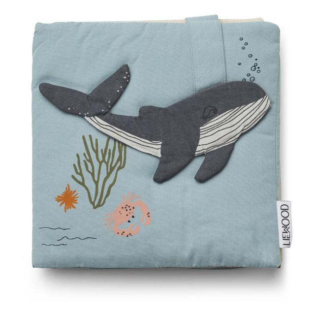 Organic Cotton Cloth Book Blue