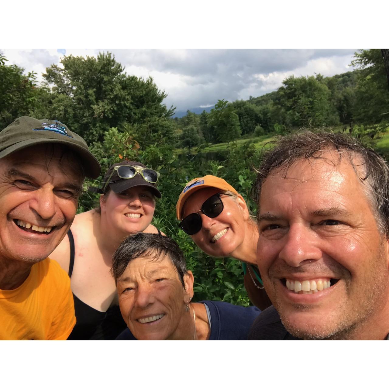 After a slightly rainy but gorgeous kayaking trip from Saranac Lake