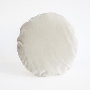 Honeydew Melon Ecru Disc Pillow