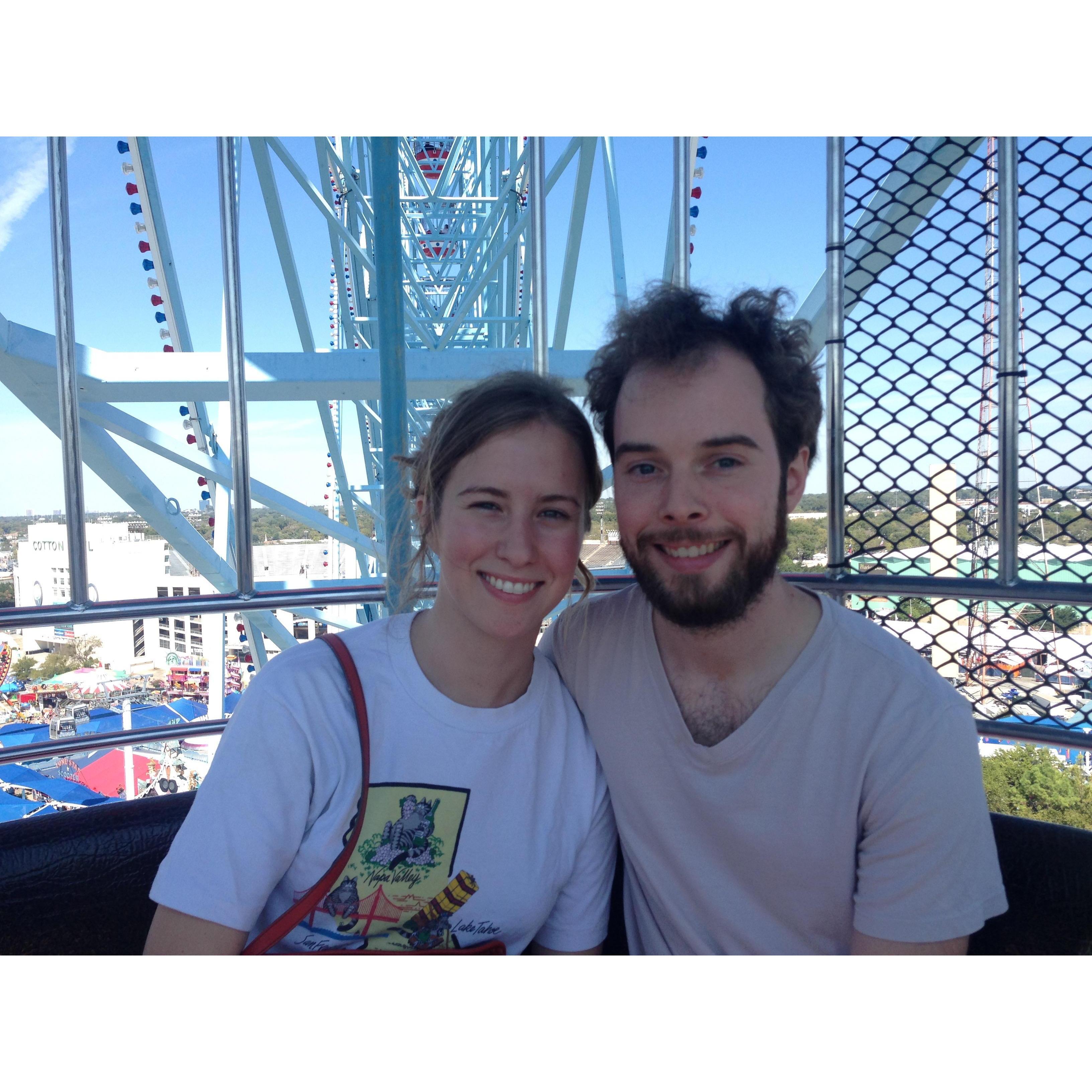 Our first time together at the Texas State Fair