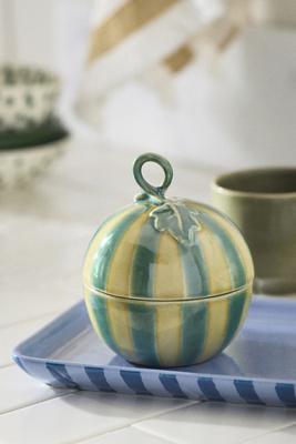 Meyer Ceramic Watermelon Lidded Bath Canister