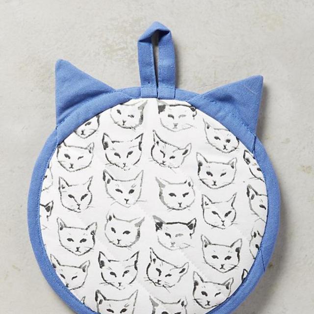 Cat Study Pot Holder