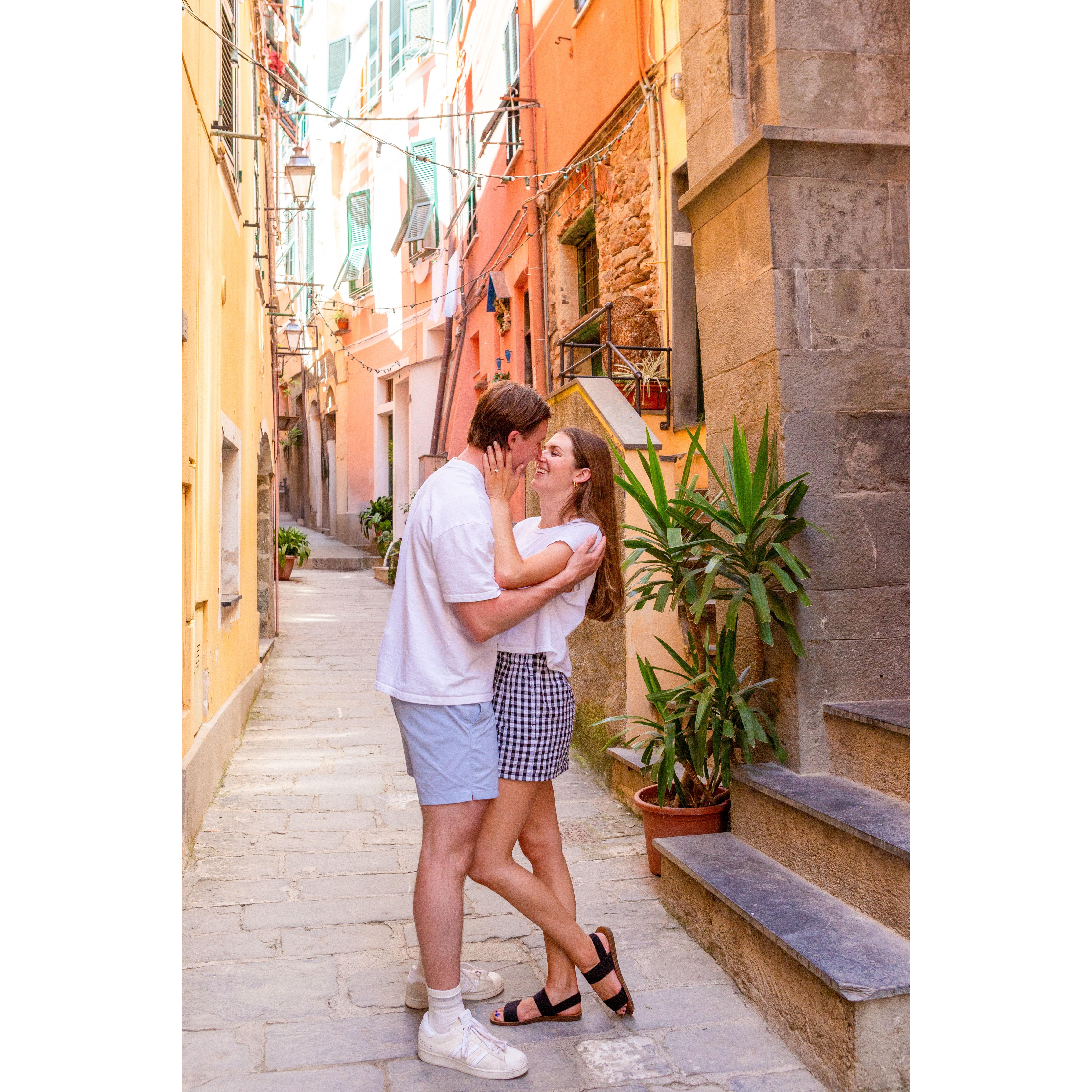 Engaged in Levanto, Italy - June 16, 2024