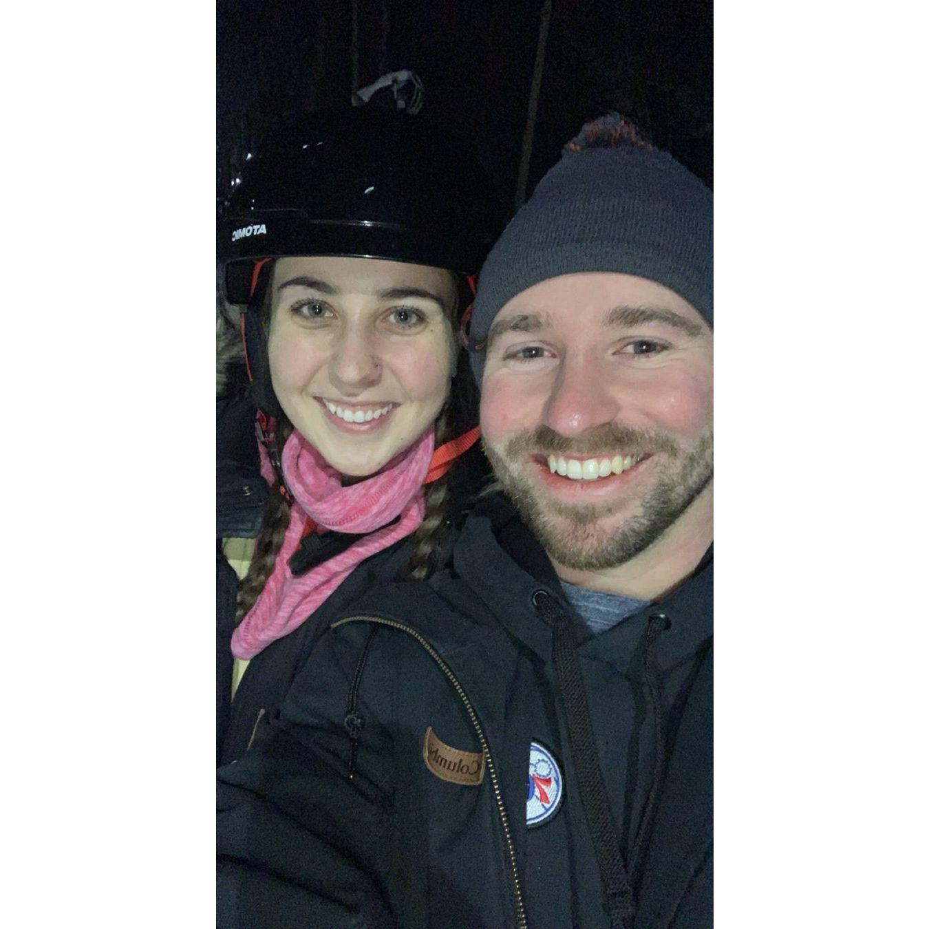 Our 4th date skiing at Bear Creek Mountain.