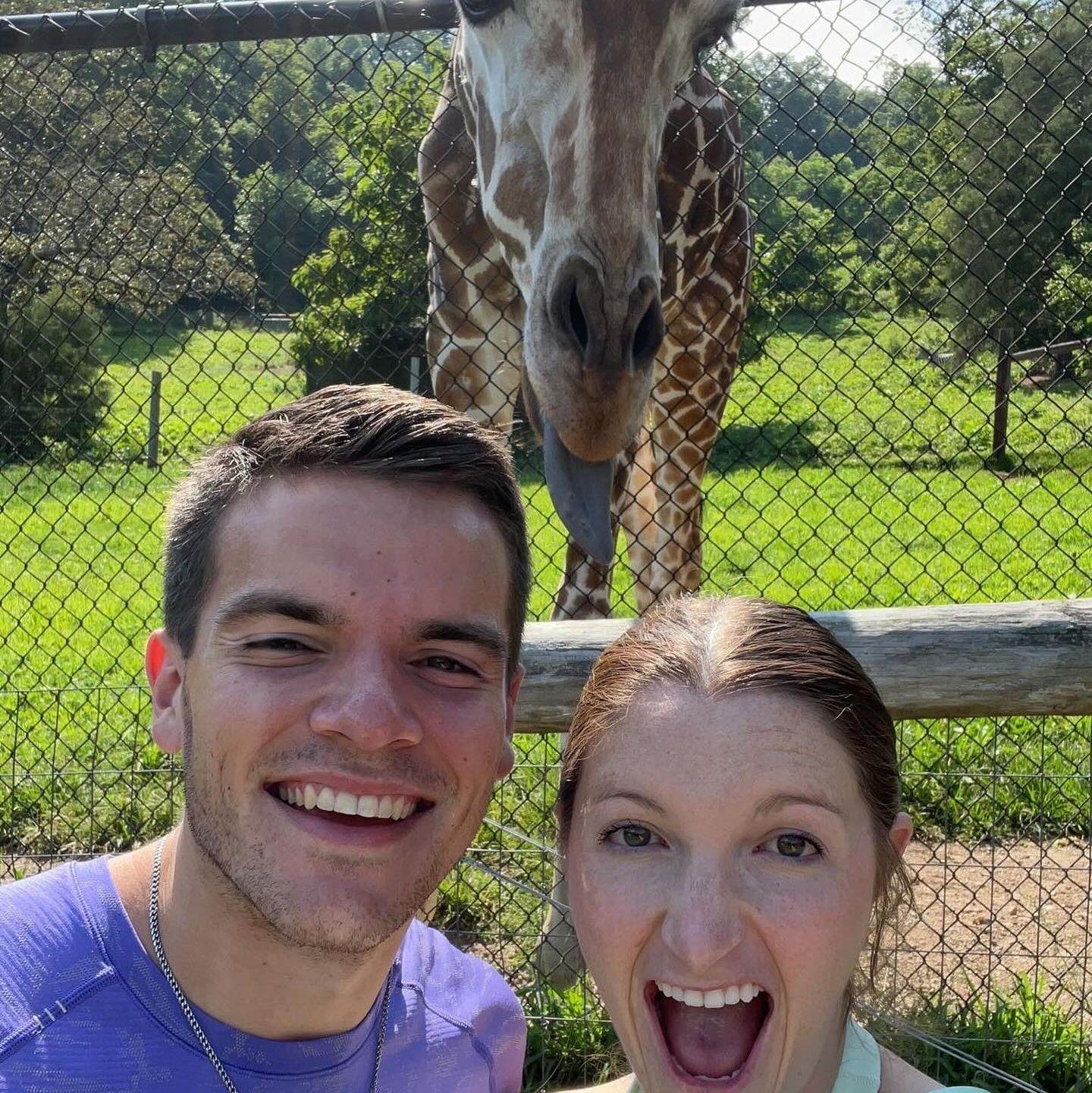 At the zoo! One of our favorite things to do!