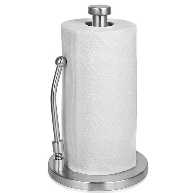 SMARTAKE Paper Towel Holder, Standing Kitchen Roll Holder with