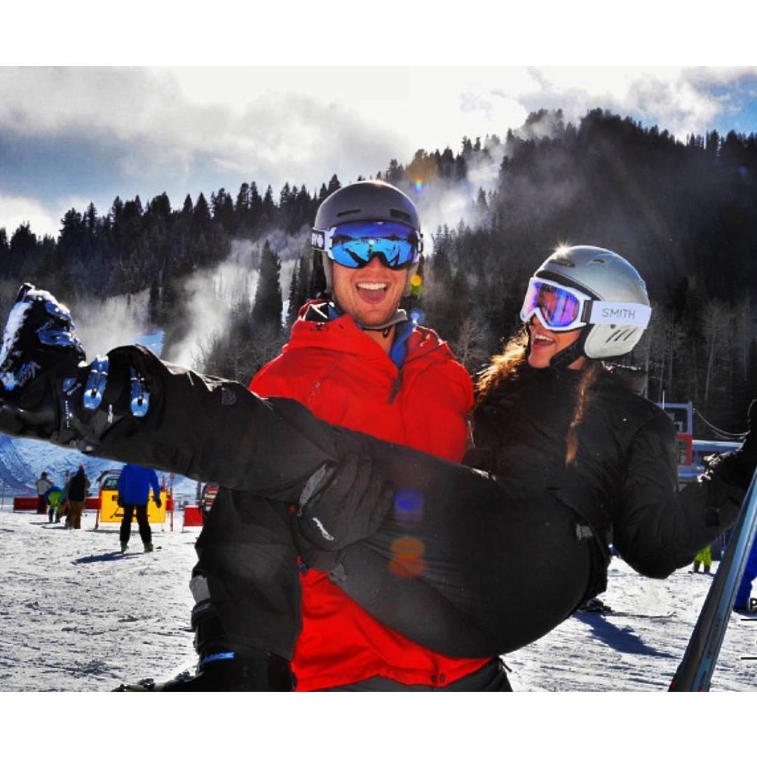 Teaching Dani how to ski - Park City, UT