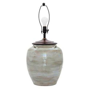 Courtney Ceramic Table Small Lamp Base, Blue Glaze