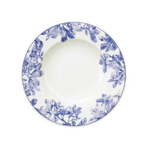 Caskata Arbor Blue Rimmed Soup Bowl