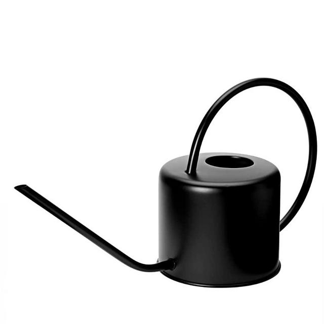 Matte Black Metal Watering Can for Indoor & Outdoor Plants - 1.3 liters/44 Ounces, Decorative Plant Waterer Tools Handle All Your Watering Tasks for Big & Small Plants Alike