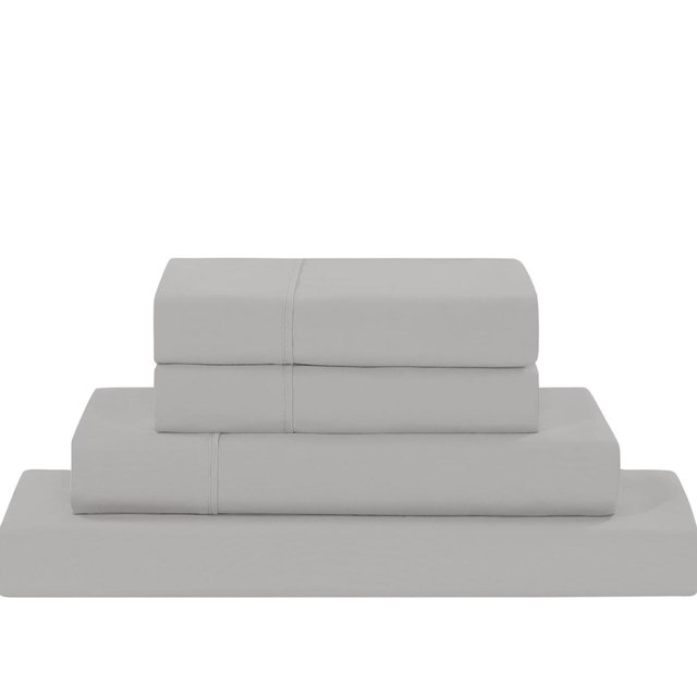 Modern Threads Soft Microfiber Solid Sheets - Luxurious Microfiber Bed Sheets - Includes Flat Sheet, Fitted Sheet with Deep Pockets, & Pillowcases Vapor Blue Queen