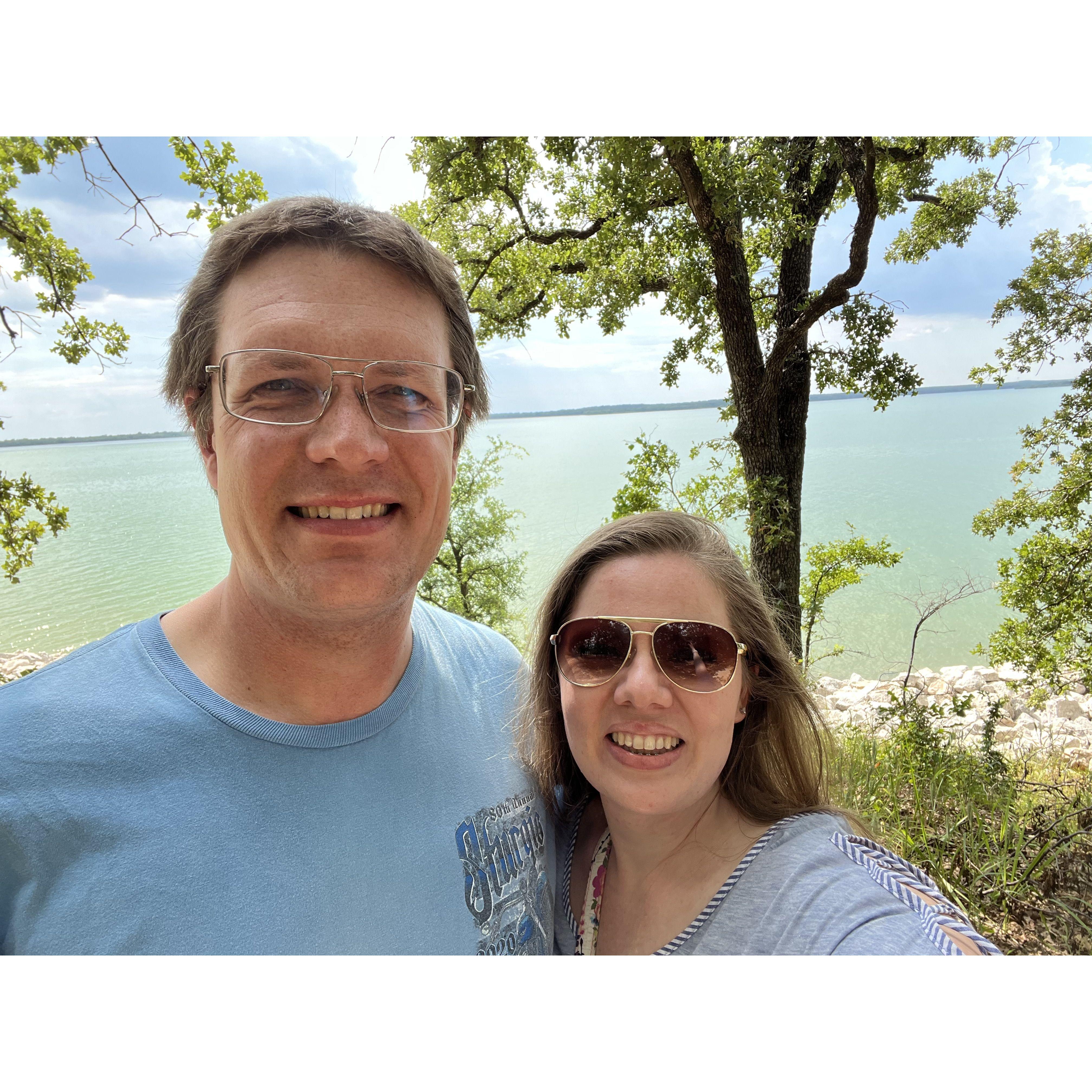 June 2023 - while Neal was visiting Joy in Texas, we rented a motorcycle and cruised around North Texas. This was during a break at Lake Ray Roberts, where we walked around to stretch and rest.