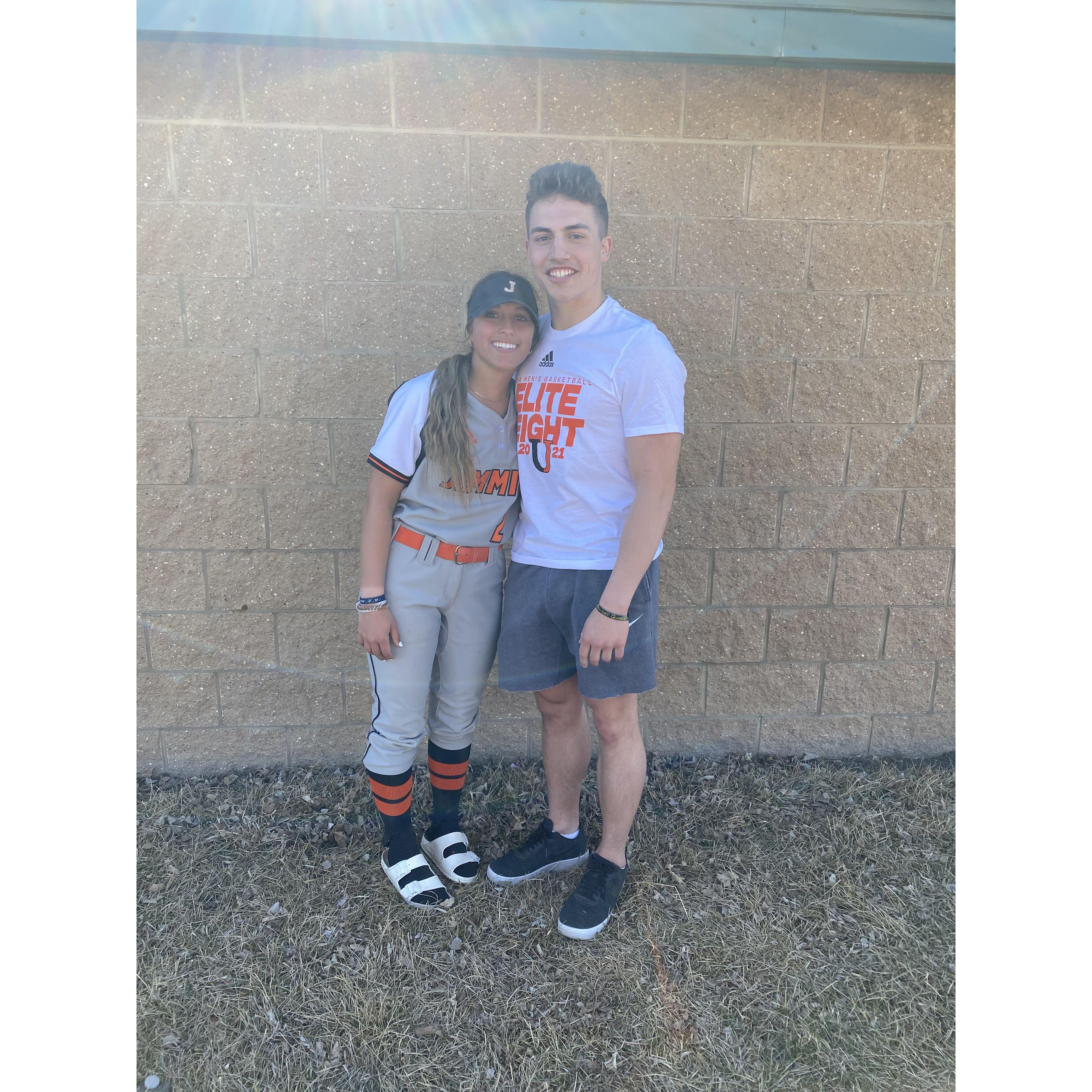 Lots of softball games watched