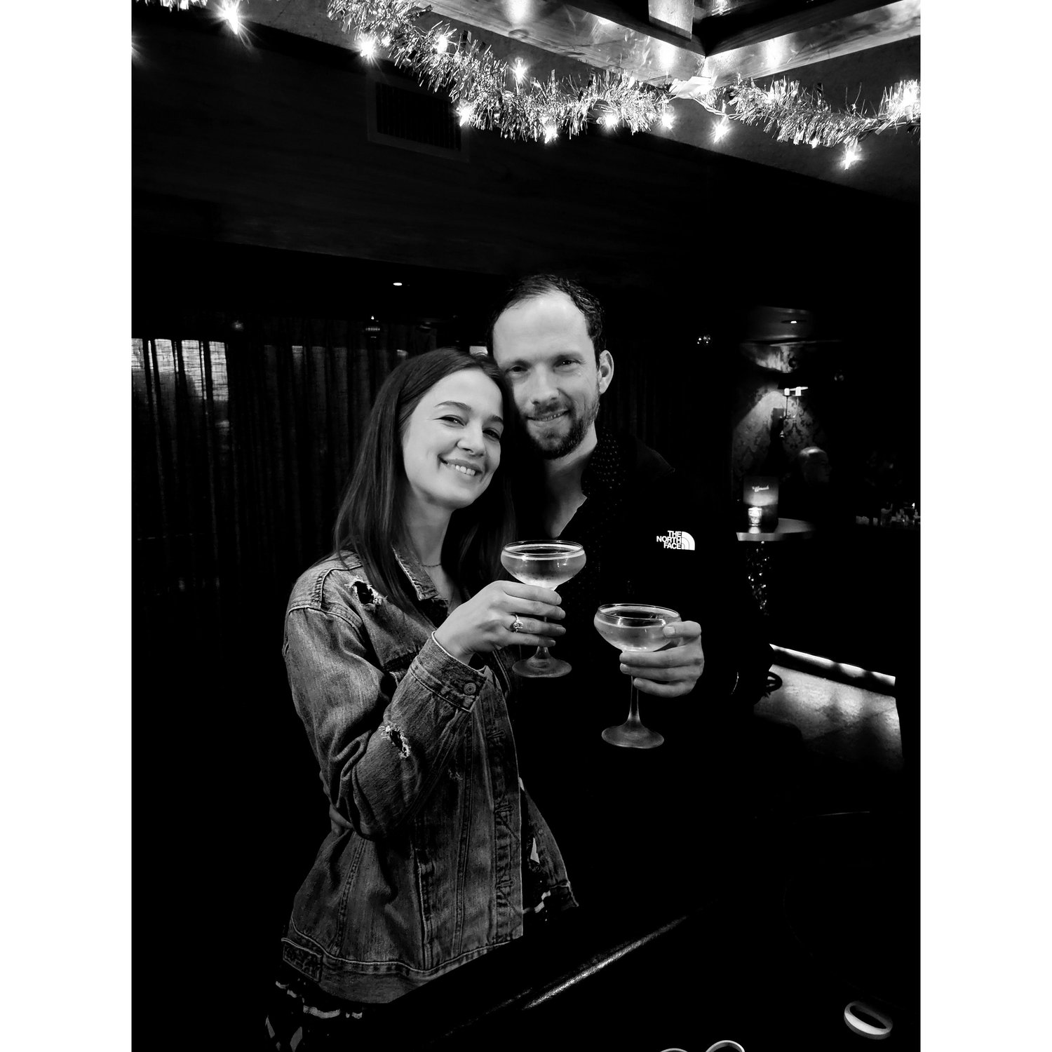 Post engagement champagne toast!