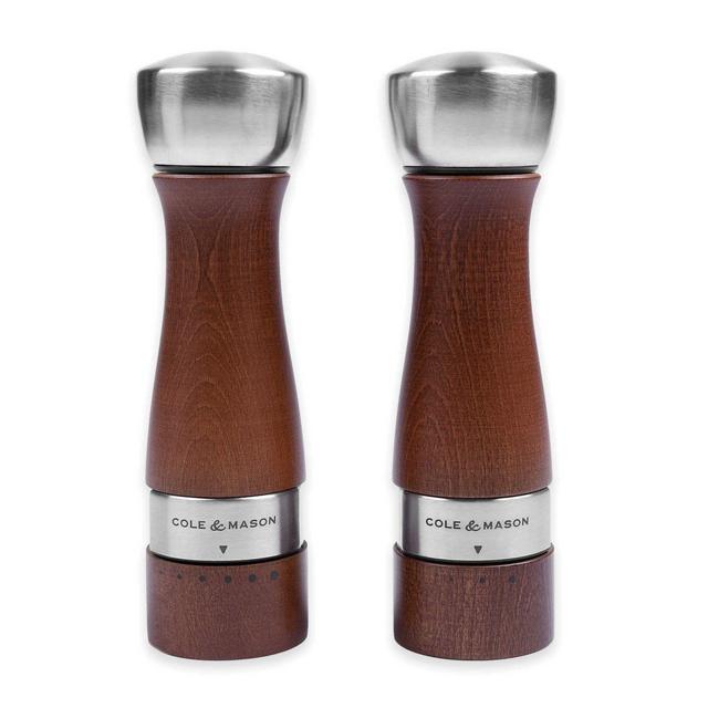 Cole & Mason Oldbury 2-Piece Salt and Pepper Gift Set in Walnut