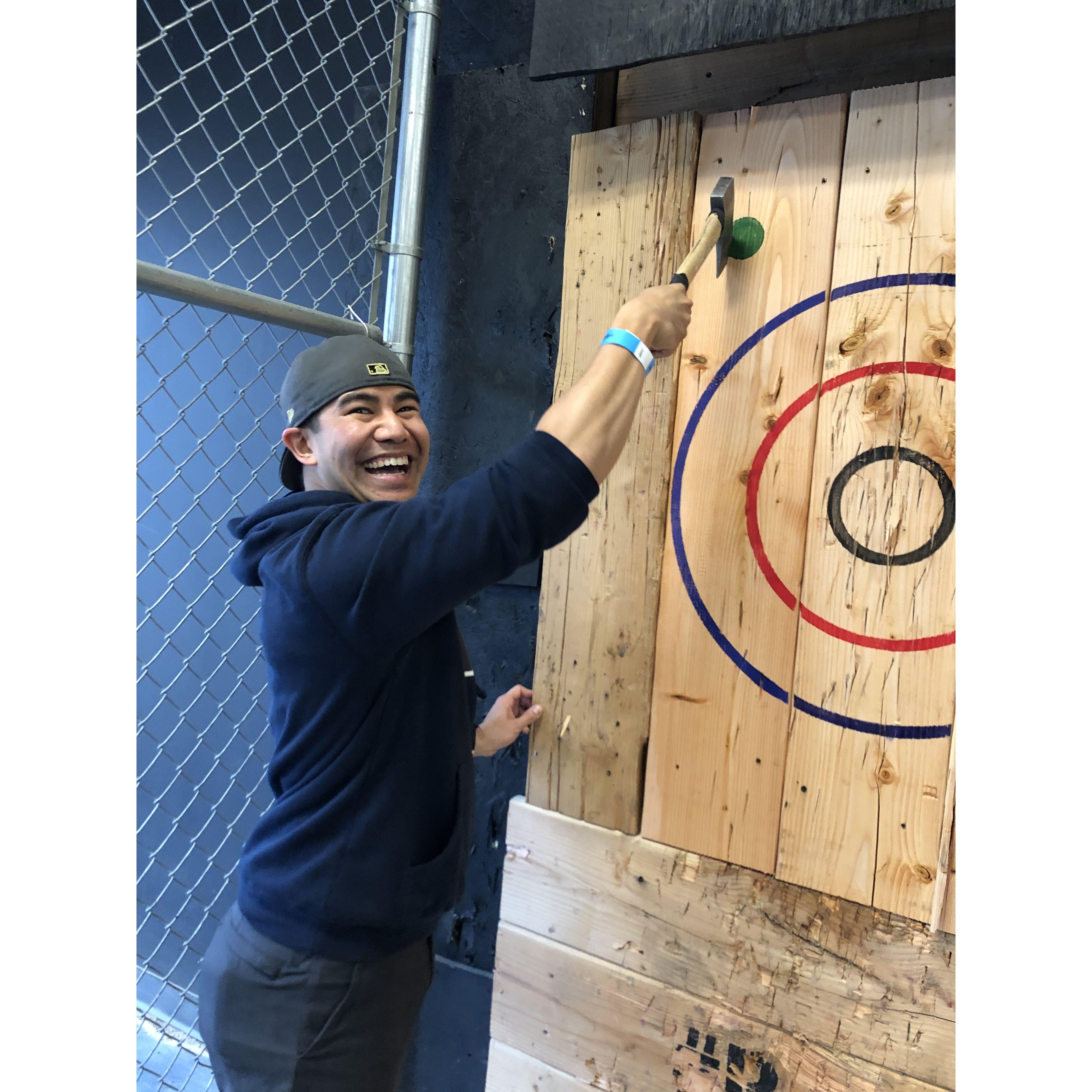 Mikey's first of many, many clutches at BATL.