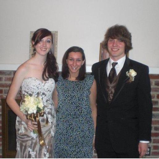 One of our first pictures together from prom May 2011 (and with Brooke) :)