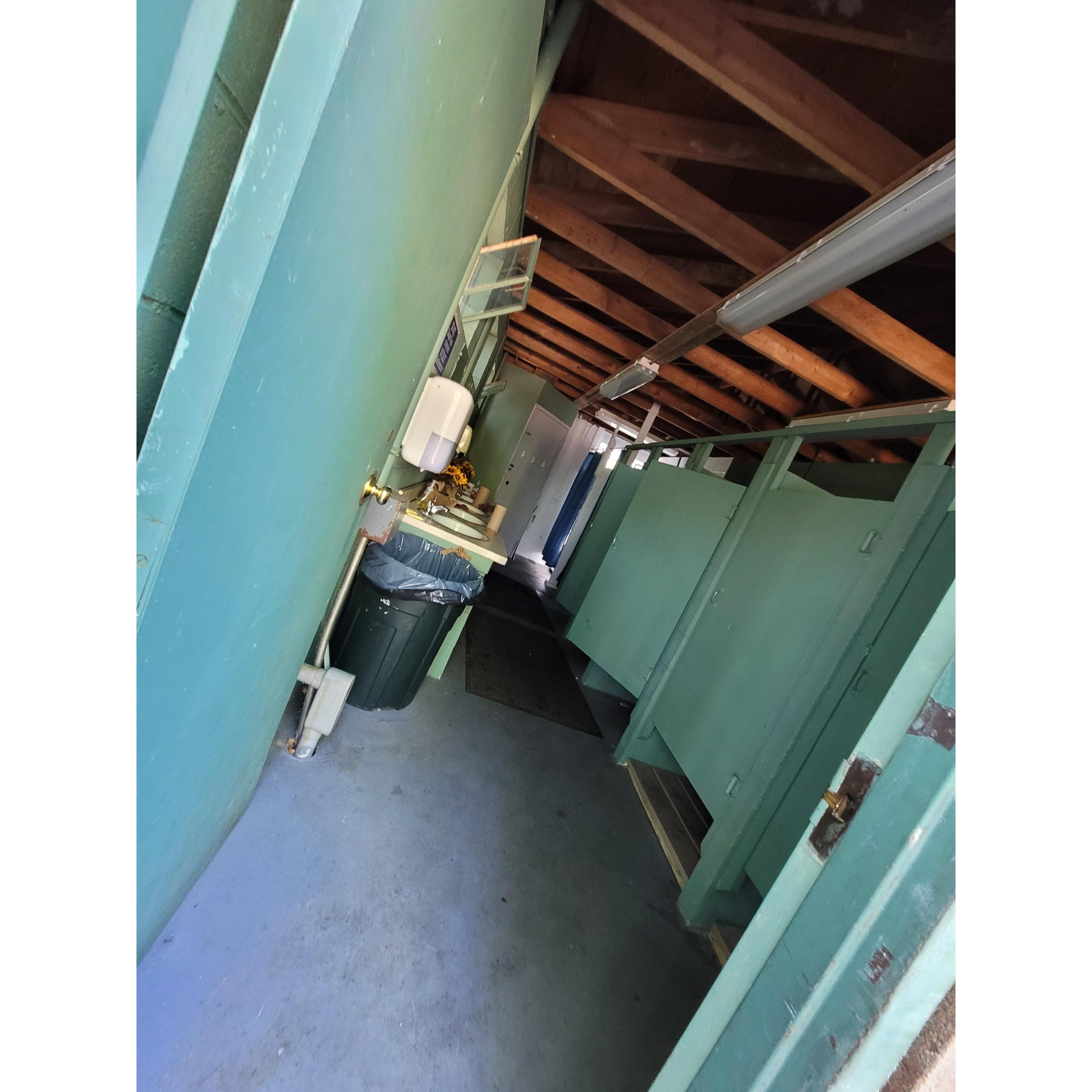 Inside cabin bathhouse