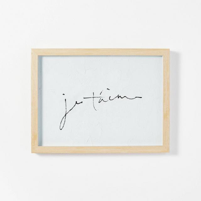 16" x 12" Je Taime Framed Wall Art - Threshold™ designed with Studio McGee