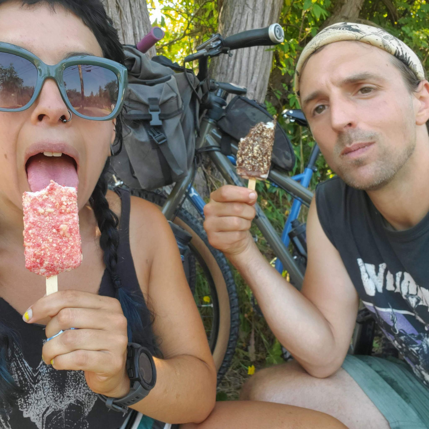 caught the ice cream truck biking around quil; 2021