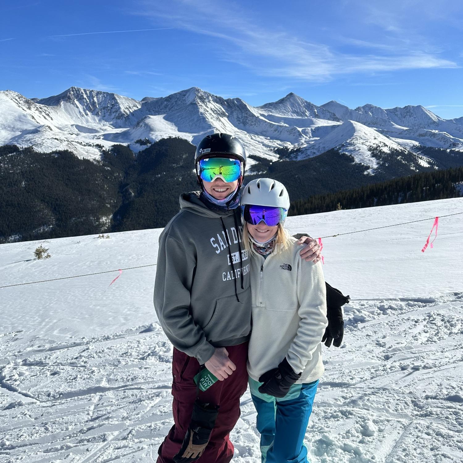 Enjoying the Colorado mountains! Winter Park is our favorite ski resort in Colorado.