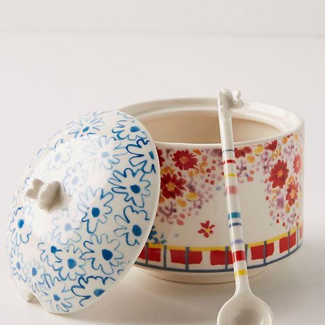 Mason Sugar Pot & Spoon