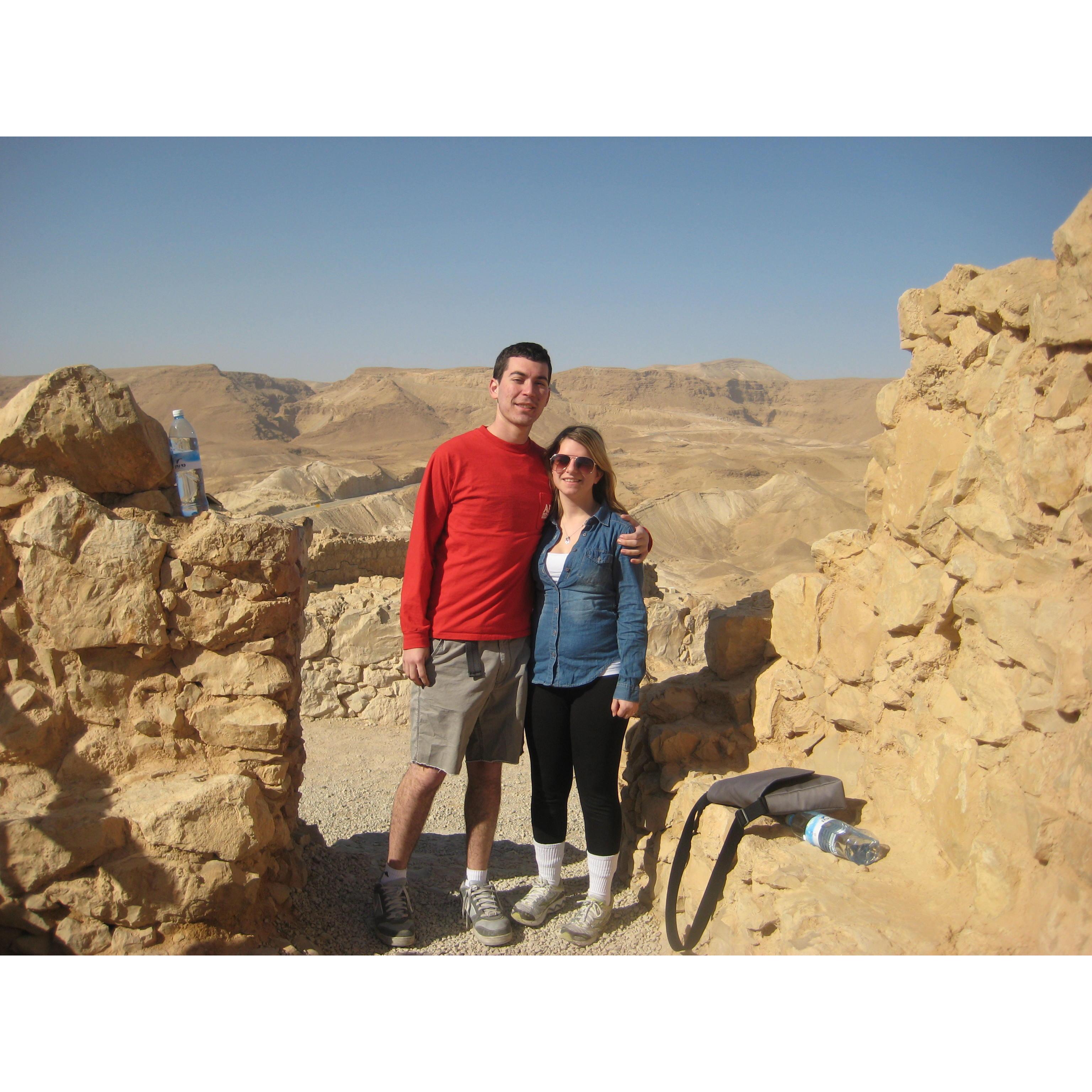 Stephanie and Austin's birthright trip to Israel in January 2013.