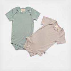 Kyte Baby Baby Short Sleeve Bodysuit, Set of 2