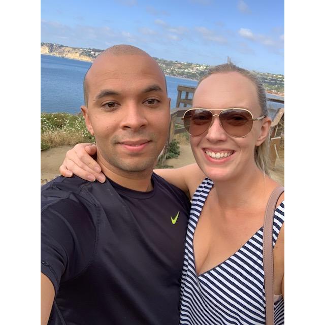 In our favorite spot, La Jolla.
