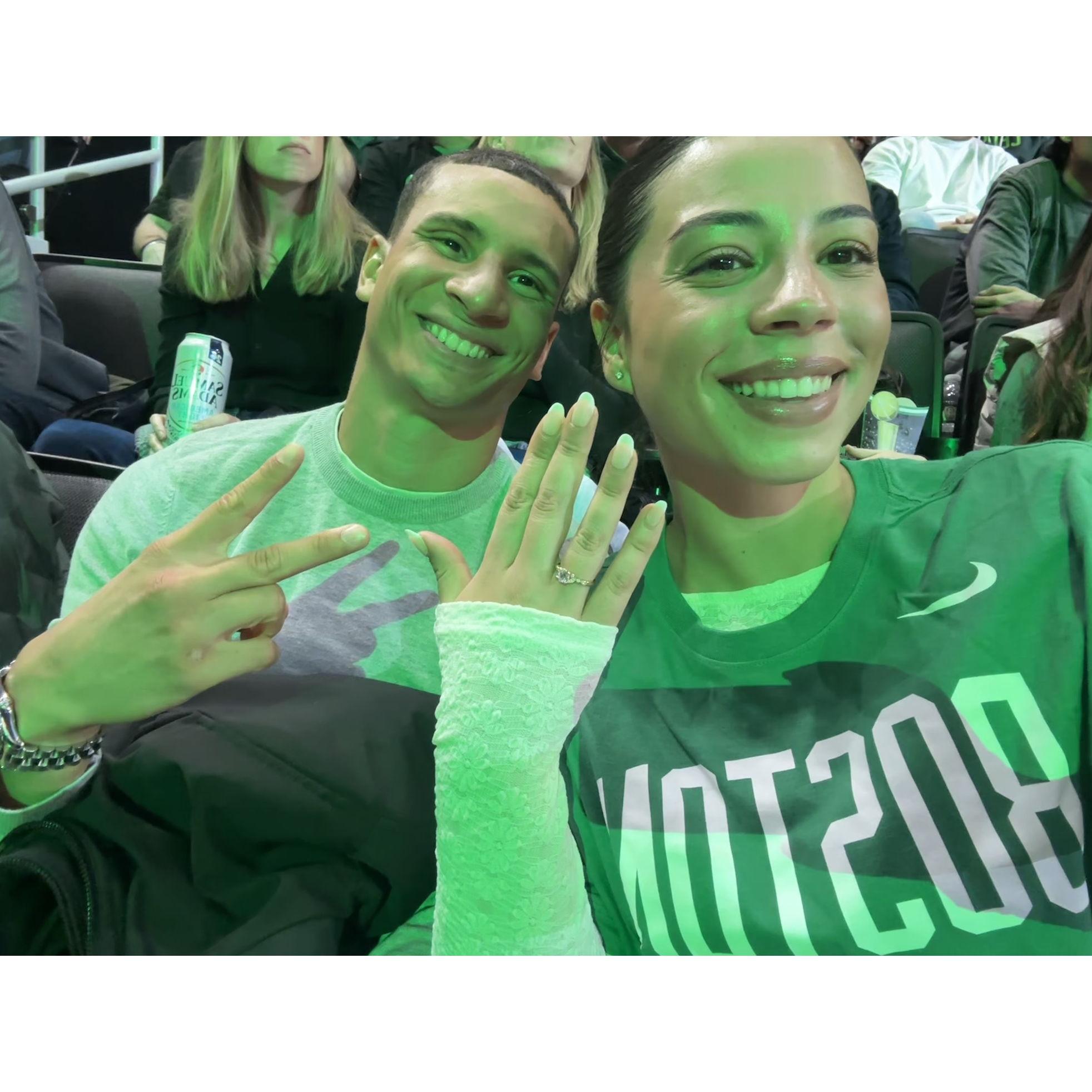 followed by our favorite thing to do in the city.. a celtics game