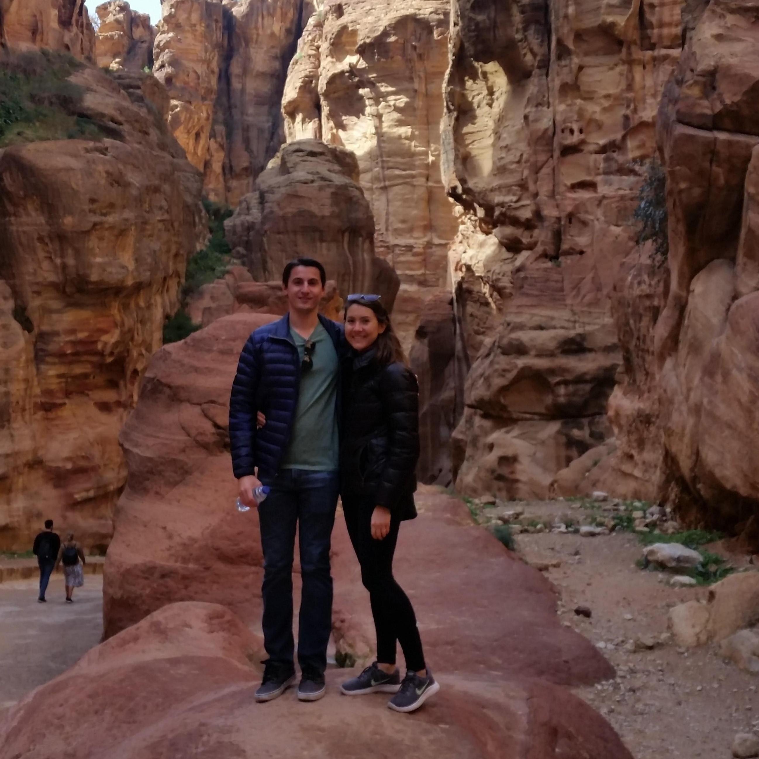 February 2019: Exploring the canyons of Petra in Jordan
