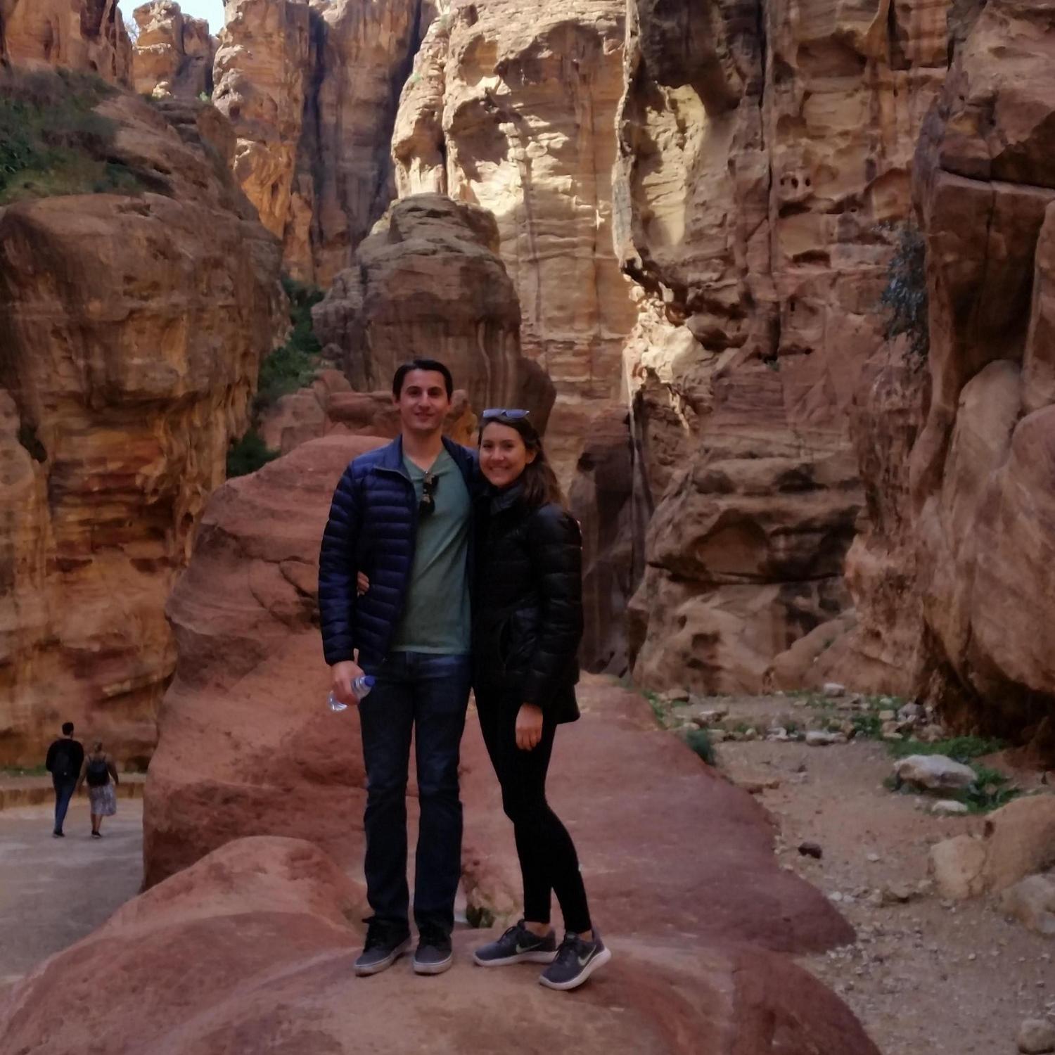 February 2019: Exploring the canyons of Petra in Jordan