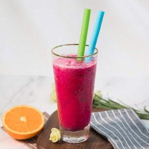 Jumbo Plastic Smoothie Straws - Assorted Colors, 100 Count