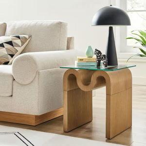 Modway Ondine Glass Top Side Table