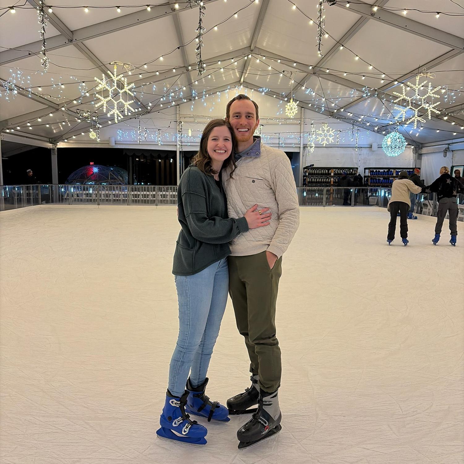 Ice skating on top of Ponce!