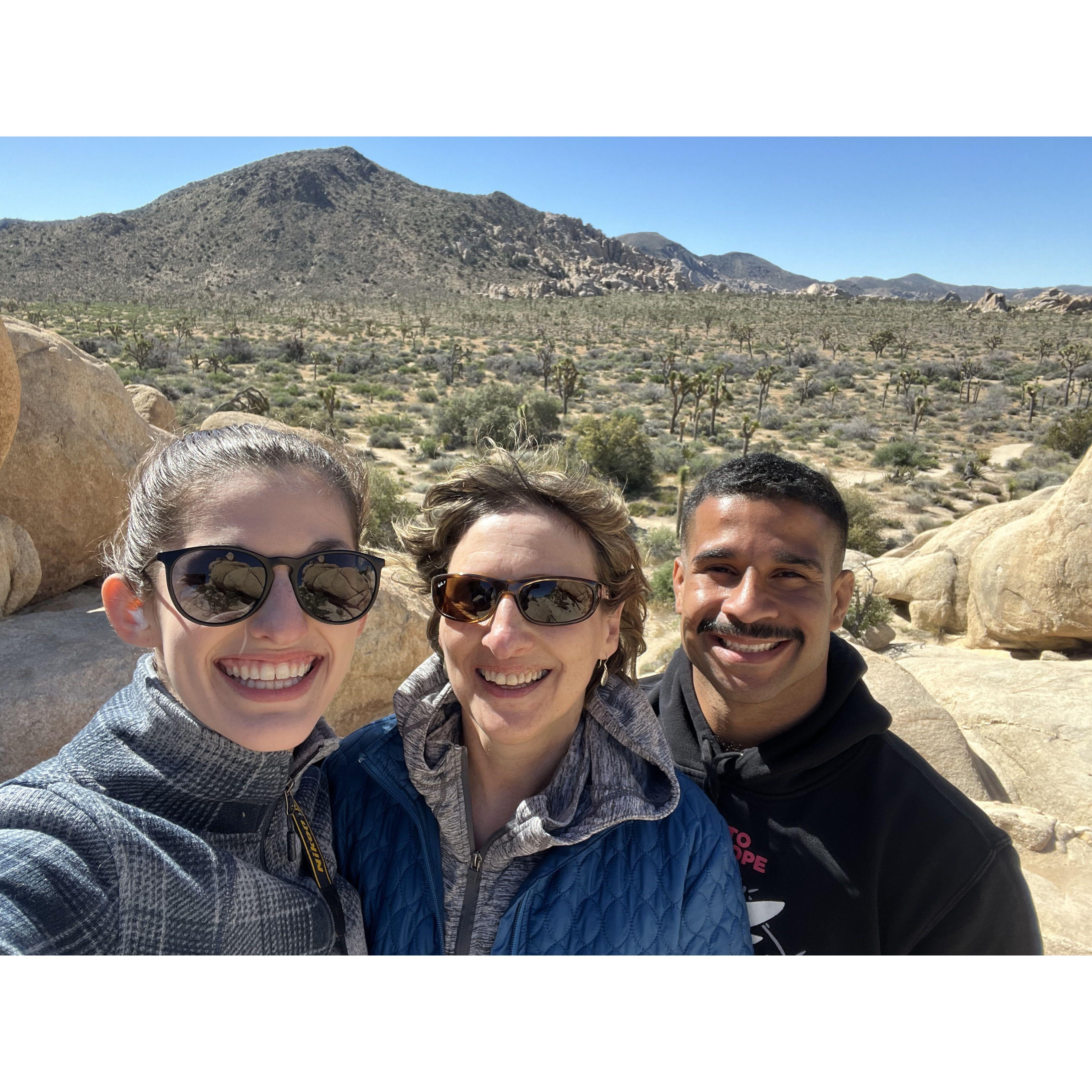 Joshua Tree National Park with Claire's mom, Heidi